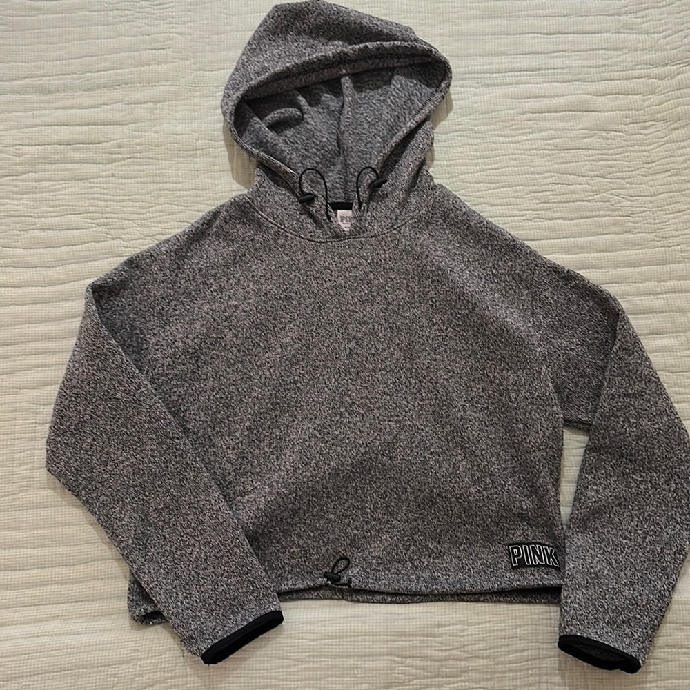 PINK crop hoodie